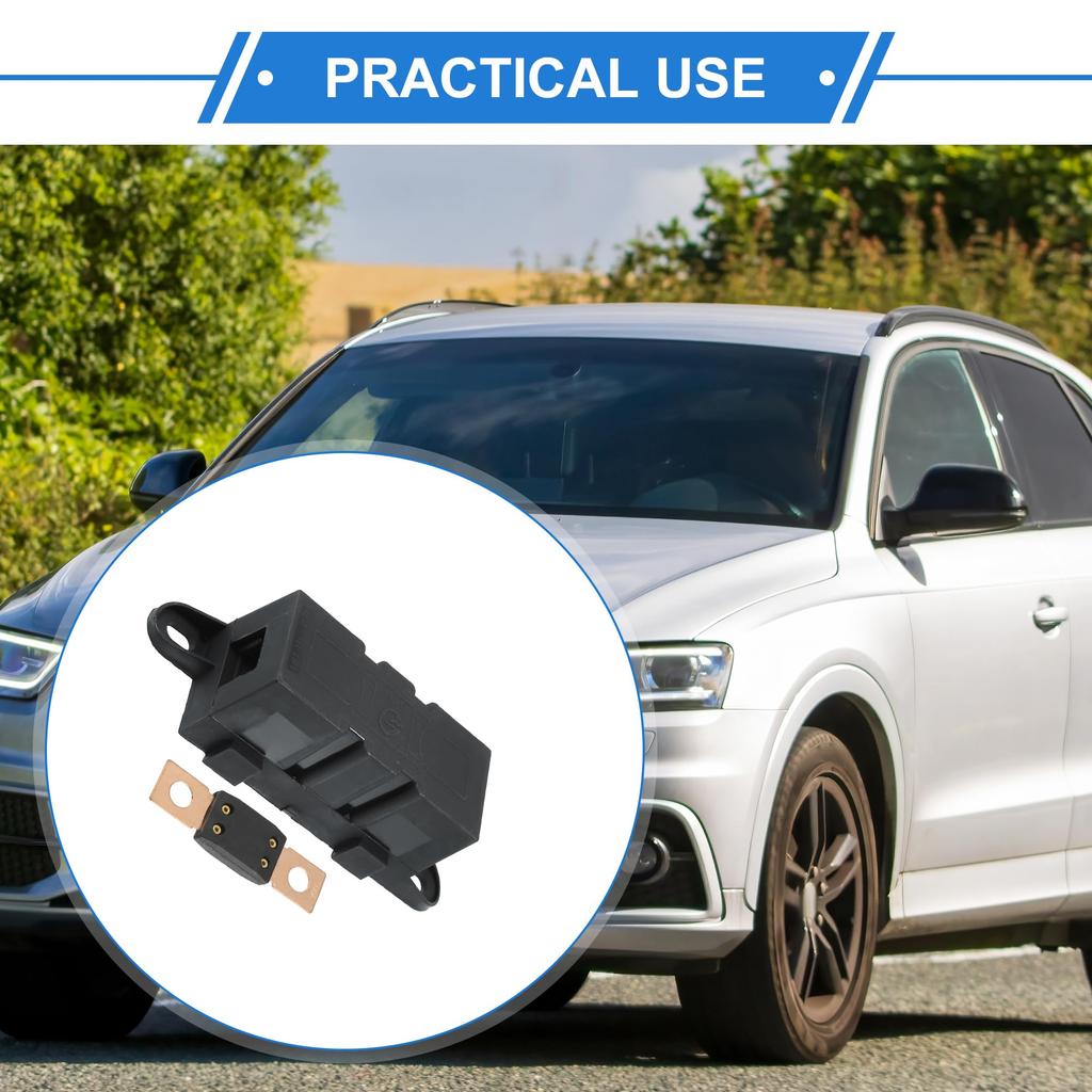 VekAuto 500 Amp 500A 32V Bolt Down ANM Fuse Car Fuse Holder Kit Plastic Black