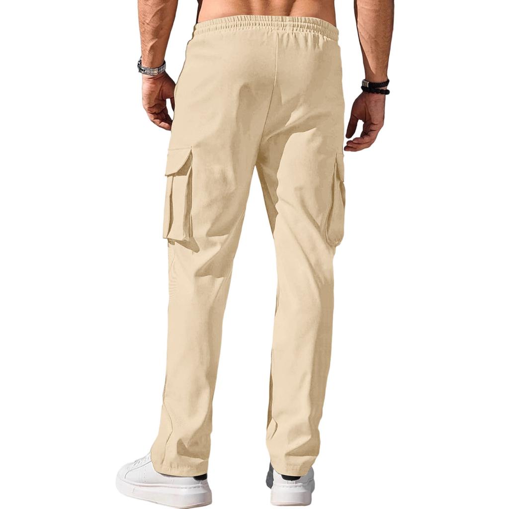 Casual Sports Pants Men's Loose Leggings Long Panel Fitness Running Training Pants