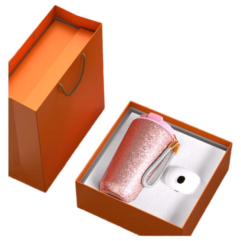 Titanium Coffee Cup Business Gift Set Titanium Coffee Cup + Bluetooth Earphones