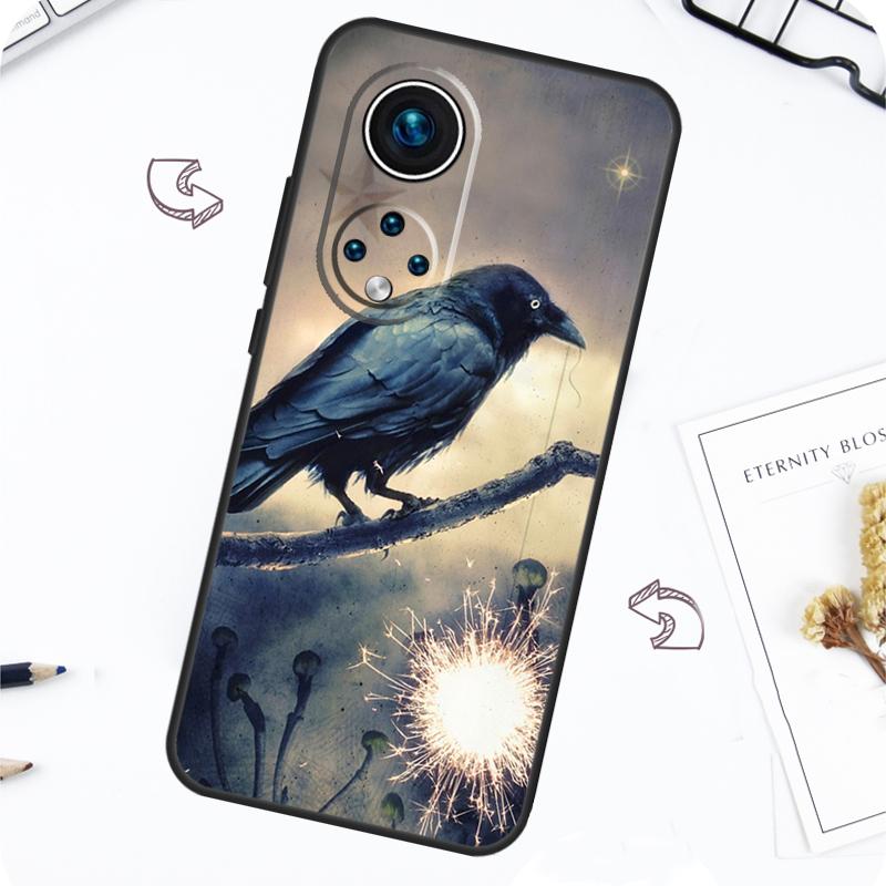 The Raven Halloween Case For Huawei P30 P20 P40 Lite P50 Pro P Smart 2021 Nova 5T Honor X8 X9 50 70 80 Cover