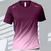 T-shirts Sports T-shirt Quick-drying Gradient Short Sleeve Tees Outdoor Workout Basketball Training Running  clothes