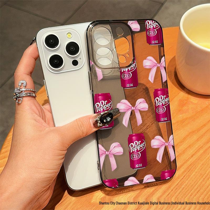 

Sweet Cool Bow Easy-Pull Can Phone Case Compatible with iPhone 11-15 and 16PROMAX. iPhone 15