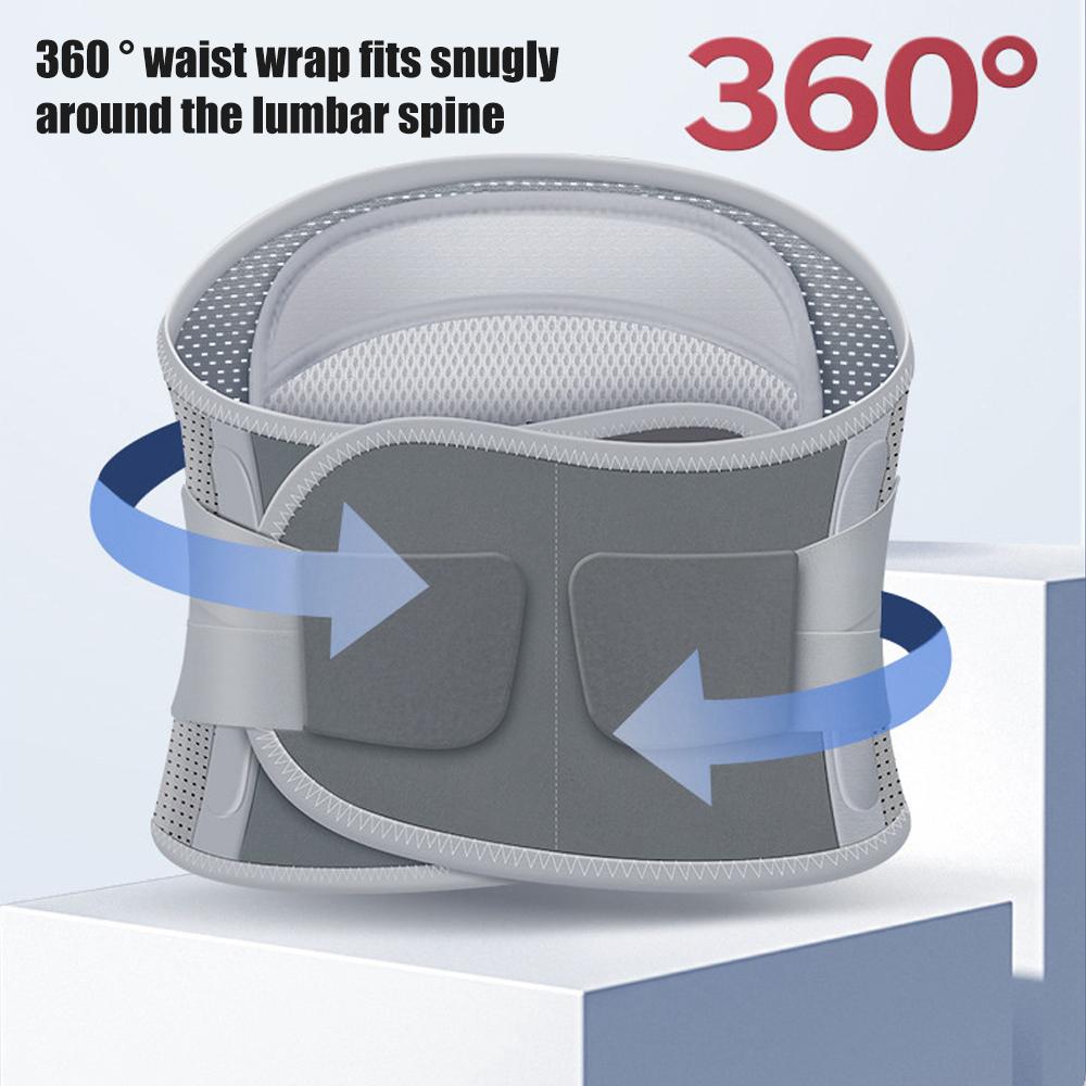 Back Brace For Lower Back Pain Women And Men – Lumbar Support Belt For Sciatica – Adjustable Breathable Work Brace With 4 Stays