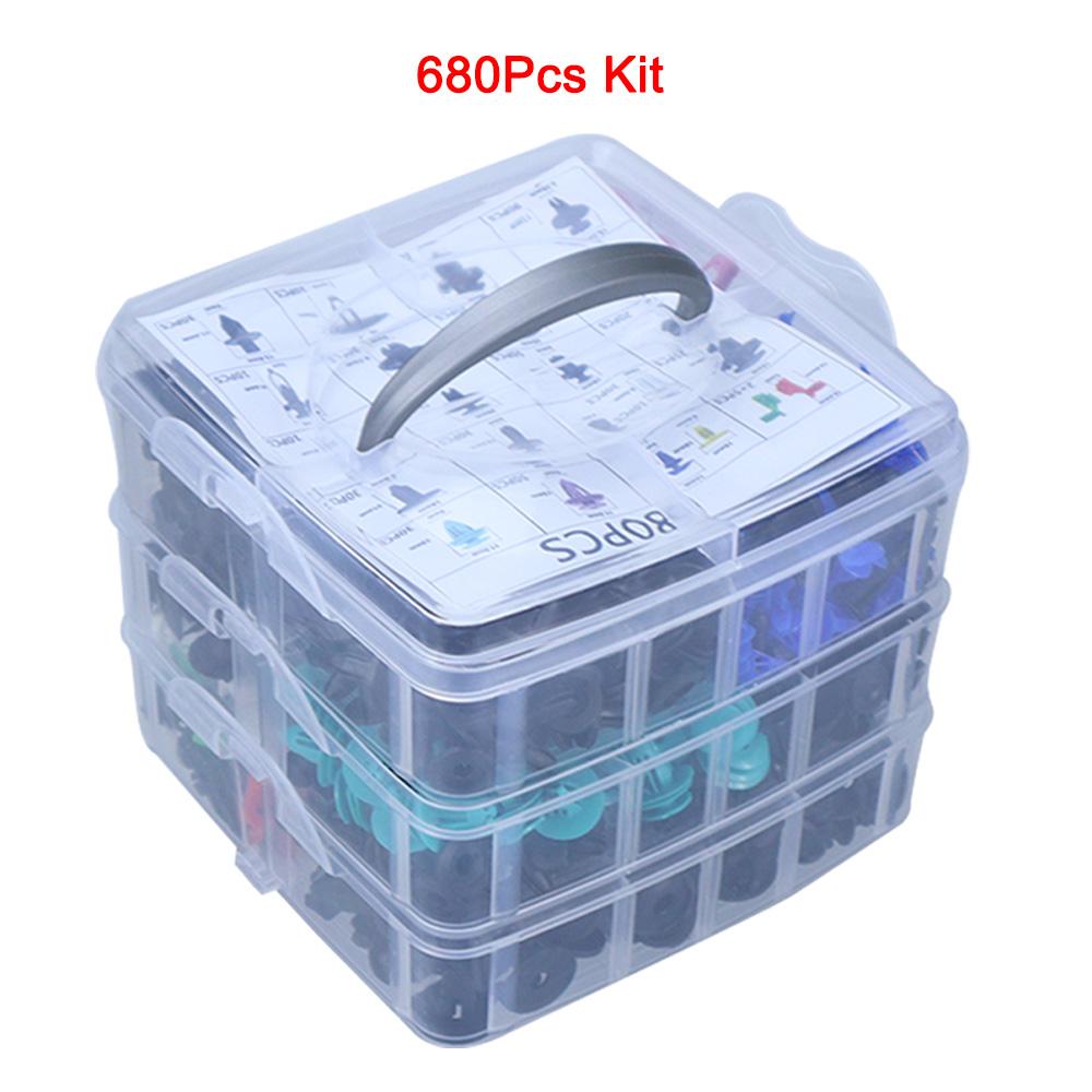 Bumper Retainer Clips Car Plastic Rivets Fasteners Push Retainer Kit Auto Push Pin Rivets Set Door Trim Panel Fender Clips
