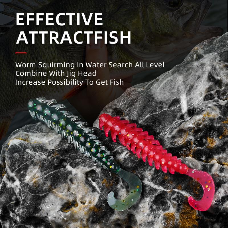 BEARKING Fishing Lure 50mm 0.54g 30pcs / Bag Bugsy Soft Baits Fishing Wobbler Bass Bait Artificial Fishing Soft Lure Tacke