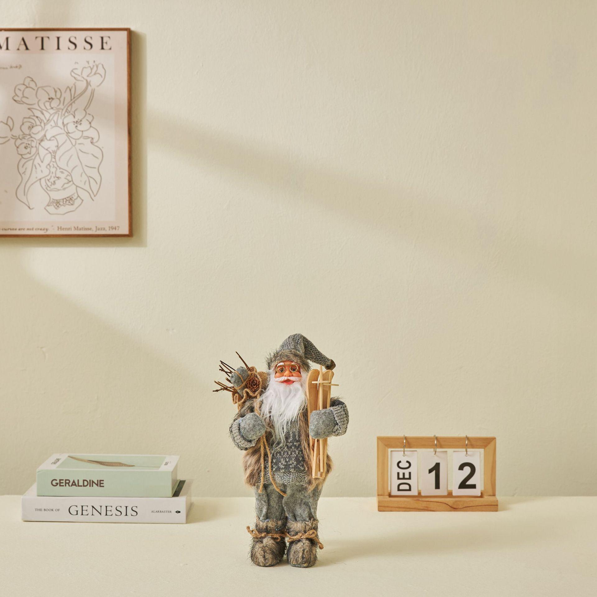 Nordic Style Santa Claus White Beard Doll Ornament - Christmas Decoration Craft
