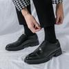 Fashion Luxury Men's Platform Leather Oxford Formal Leather Shoes Men Fashion Trend Handmade Men's Moccasins Casual Mens Hot Sale Shoes