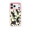 Applicable to Apple 17 mobile phone case, advanced sense 16 replaceable back plate 15promax magnetic mobile phone case, green light, black cat.