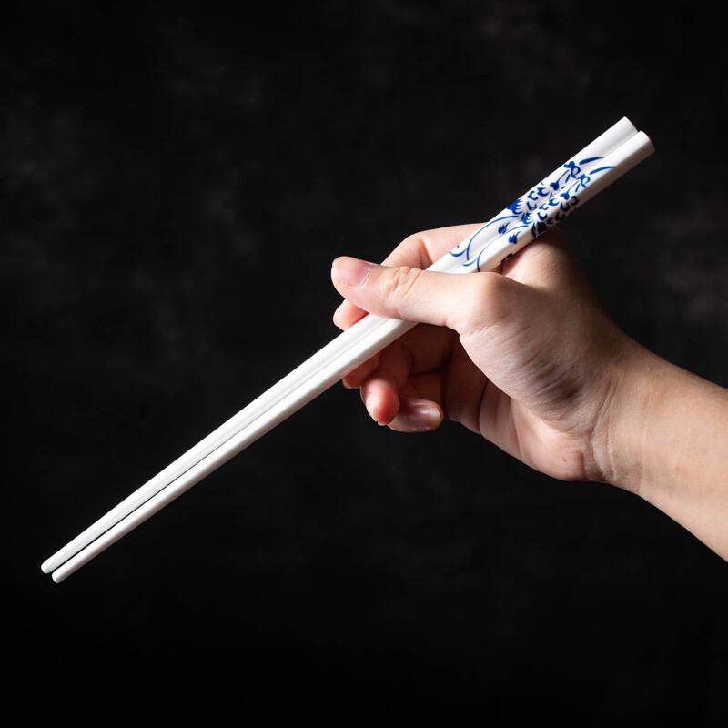 Youlaifu 10er-Set Chinesische Keramik-Essstäbchen