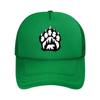 UnisexS Vintage with Black Bear Paw Print Design  Adjustable Lightweight NonStretch Fabric Ideal   Mesh Baseball Cap