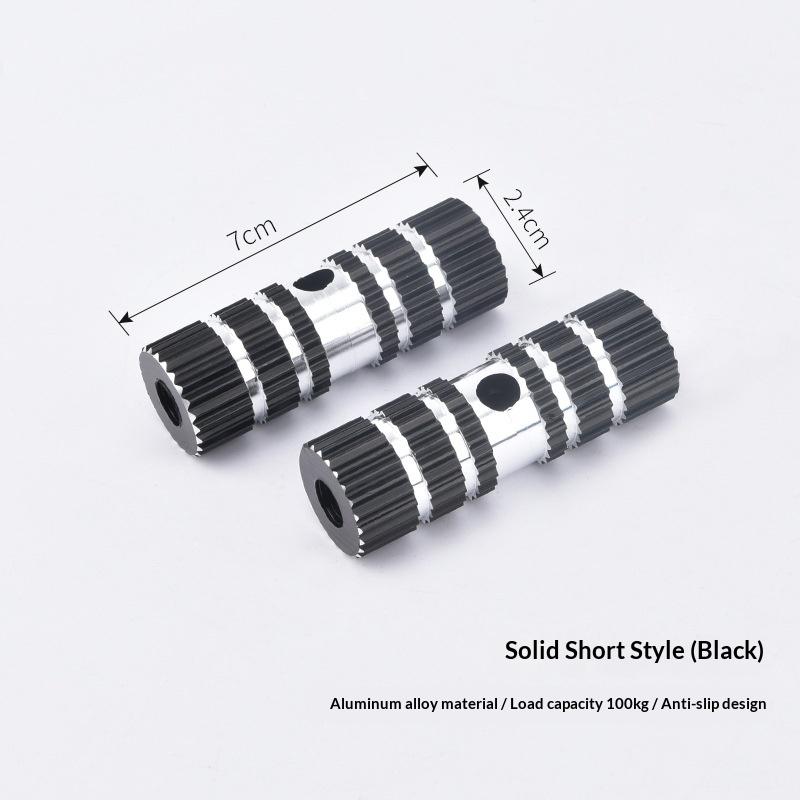 Bike Pedals 1 Pair Non Slip Axle Foot Rest Pegs Strong Grip Bicycle Front Rear Socle Pedal for Performance Cycling