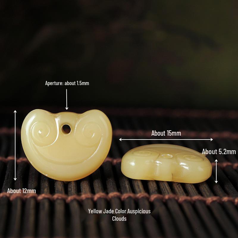 Jade Lotus Pod DIY Jewelry: Peace Lock Pumpkin Beads Pendant