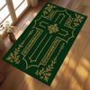 Vintage Floral Cross Prayer Rug | Non-Slip Christian Mat  Living Room Decoration Bedroom Decoration Rugs Home Mat  Floor Mats