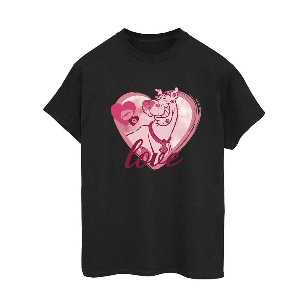 Scooby Doo Womens/Ladies Love Kisses Cotton Boyfriend T-Shirt