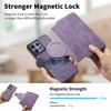 Per Magsafe Flip Cover in Pelle per Motorola Edge 60 Pro Fusion 50 Ultra G05 G15 G75 G85 Custodia con Portafoglio Magnetico Rimovibile Porta Carte