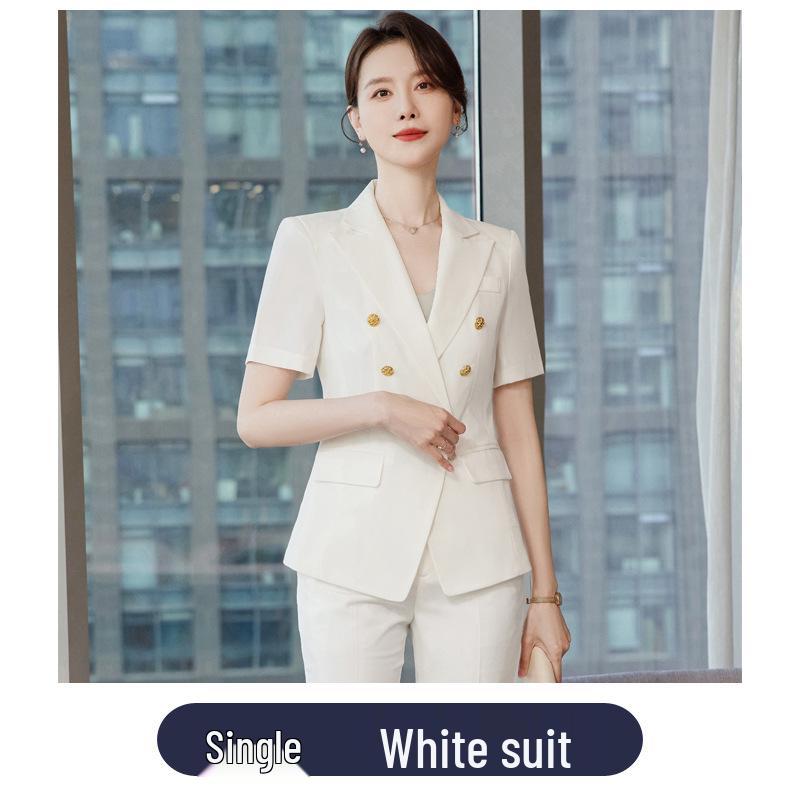 

Женский летний профессиональный костюмный набор: Элегантный пиджак и формальная одежда 3XL