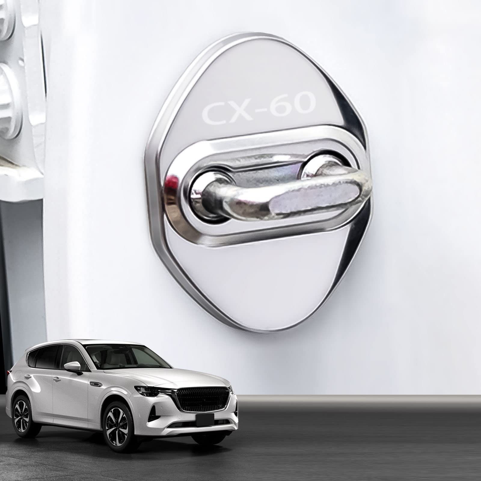 

[Mazda CX-60 Door Lock Cover] HUDIY Mazda Dedicated Model CX-60 KH5P KH3P KH5S3P KH3R3P серебряный