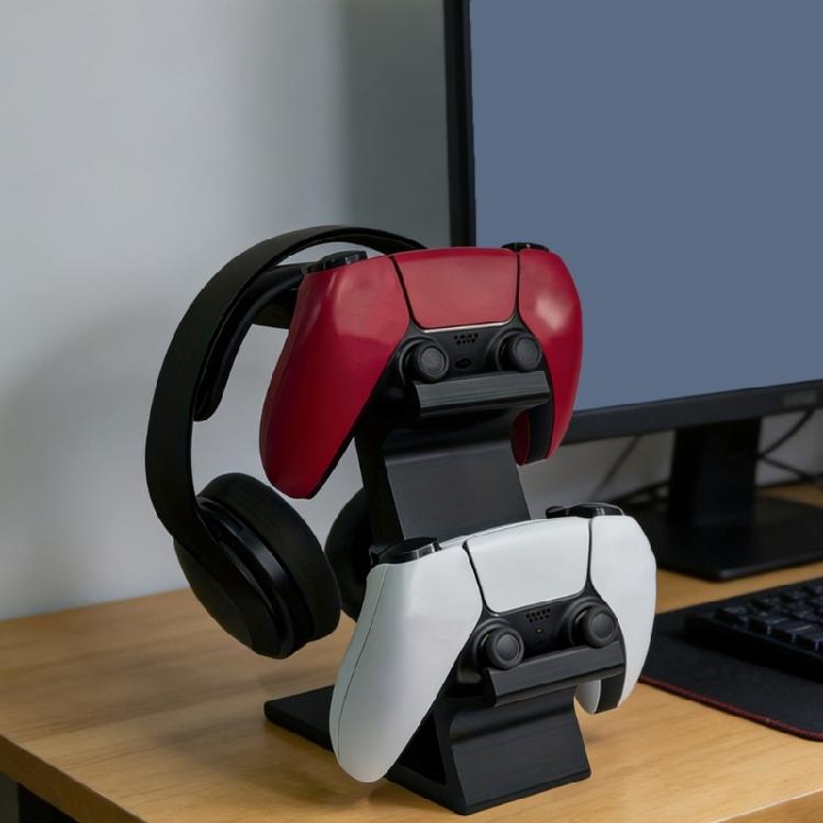 Innovative Double Layer Polylactic Acid Mount For Neatly Arranging Your Gaming Peripherals And Gear