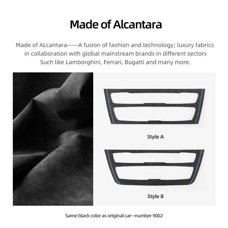 Betterhumz For BMW F20 F21 F22 Series 1 2 M235i Car Interior Air Conditioner CD Trim Panel Sticker Made of Alcantara Accessories