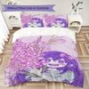 Omori Game 6 Pattern Bedding uilt Set uilt Cover Pillowcase Home Decoration Birthday Gift (1 * duvet cover + 2 * pillowcase without core)101