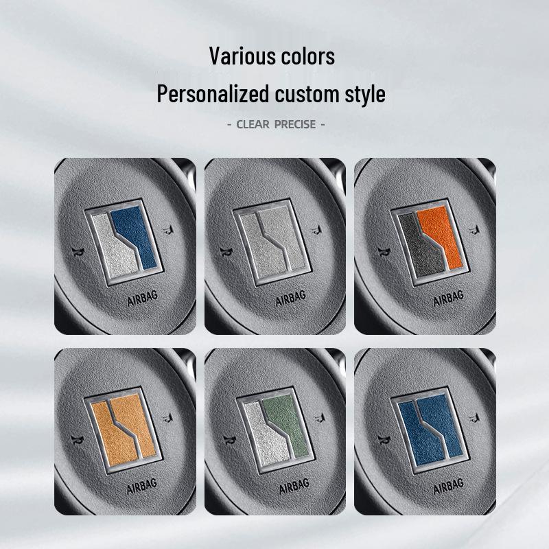 Zeekr 7X Alcantara Suede Steering Wheel Logo Ultra-Thin Emblem Sticker