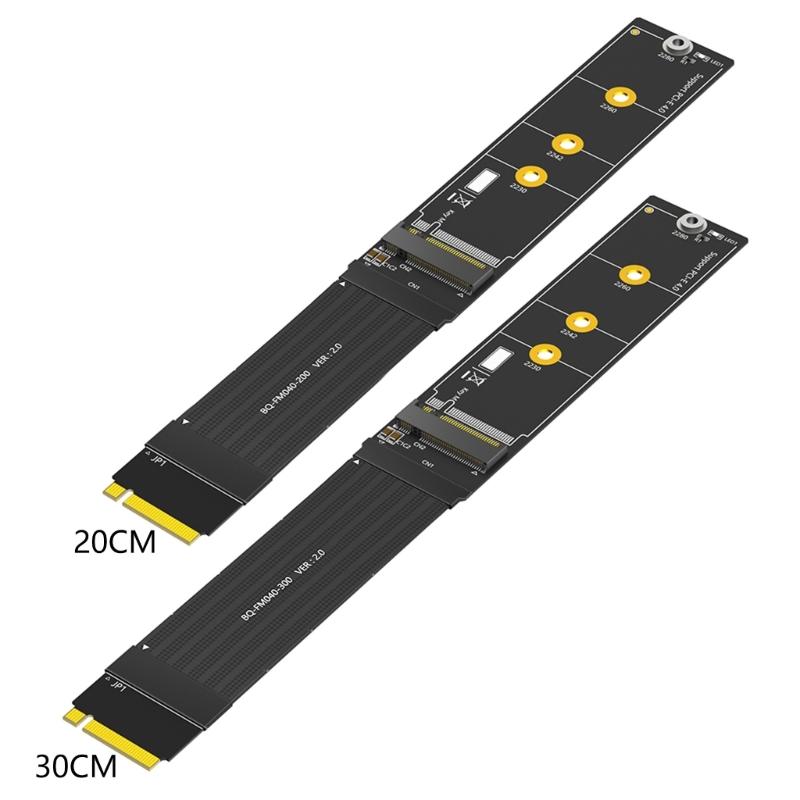 PCIe 180 Degree M.2 NVME SSDs Extension Cable Two Protocol Support SATAs NVME Compatible Multiple Lengths
