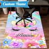 Custom Name Unicorn Fantasy  Rug for Living Room, Game Rooms, Office, Bedroom, Floor Mat Playful Design, fan gifts Christmas decor