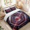 Set Biancheria da Letto 1 Copripiumino 2 Federe Stampa AC Milan Decorazione Camera da Letto Casa