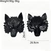 Realistic Werewolf Half Face Mask Gothic Horror Texture Adult Halloween Masquerade Carnival Cosplay Party Dress‑Up Prop