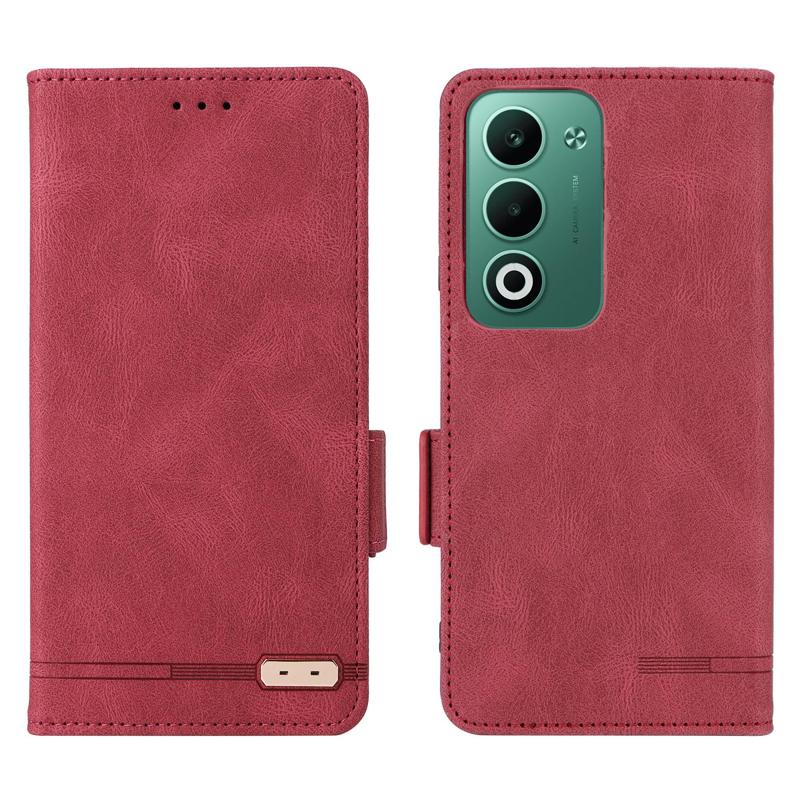 

For Oppo A5 5G/4G Case Leather Wallet Flip Phone Cover with Hardware Decor Rose