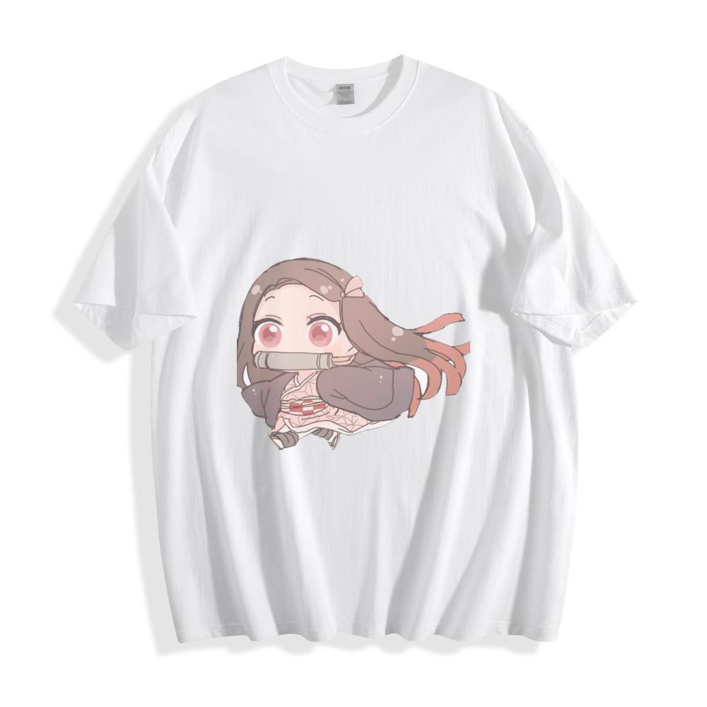 

Demon Slayer Nezuko Kamado Chibi T-Shirt - Kawaii Anime Style Unisex Tee 2XL