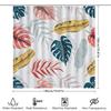 Patterned Shower Curtaincolorful Palm Leaves Feathers Decorative Waterproof Bathroom Fabric Curtains For Home Decoration Pink/Go