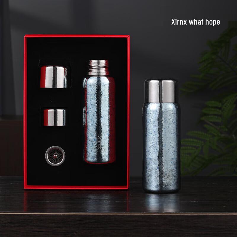 XIMX Pure Titanium Vacuum Insulated Tea Infuser Bottle