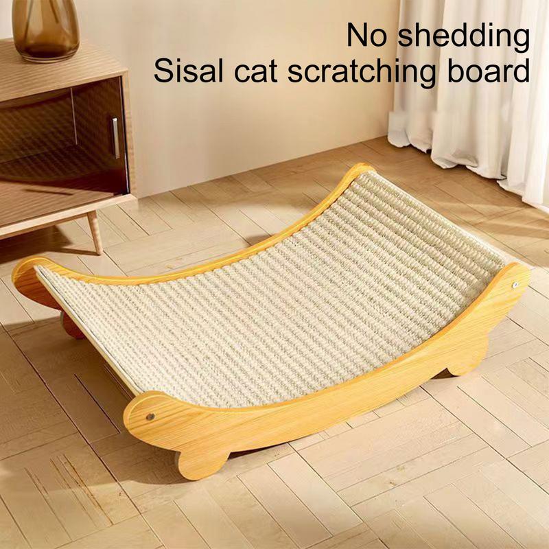 Cat Lounge Chair Wooden Cat Scratching Pads Pet Cat Nest Sisal Bed That Does Crumbs Cat Scratching Board Cat Nest Pet Sofa