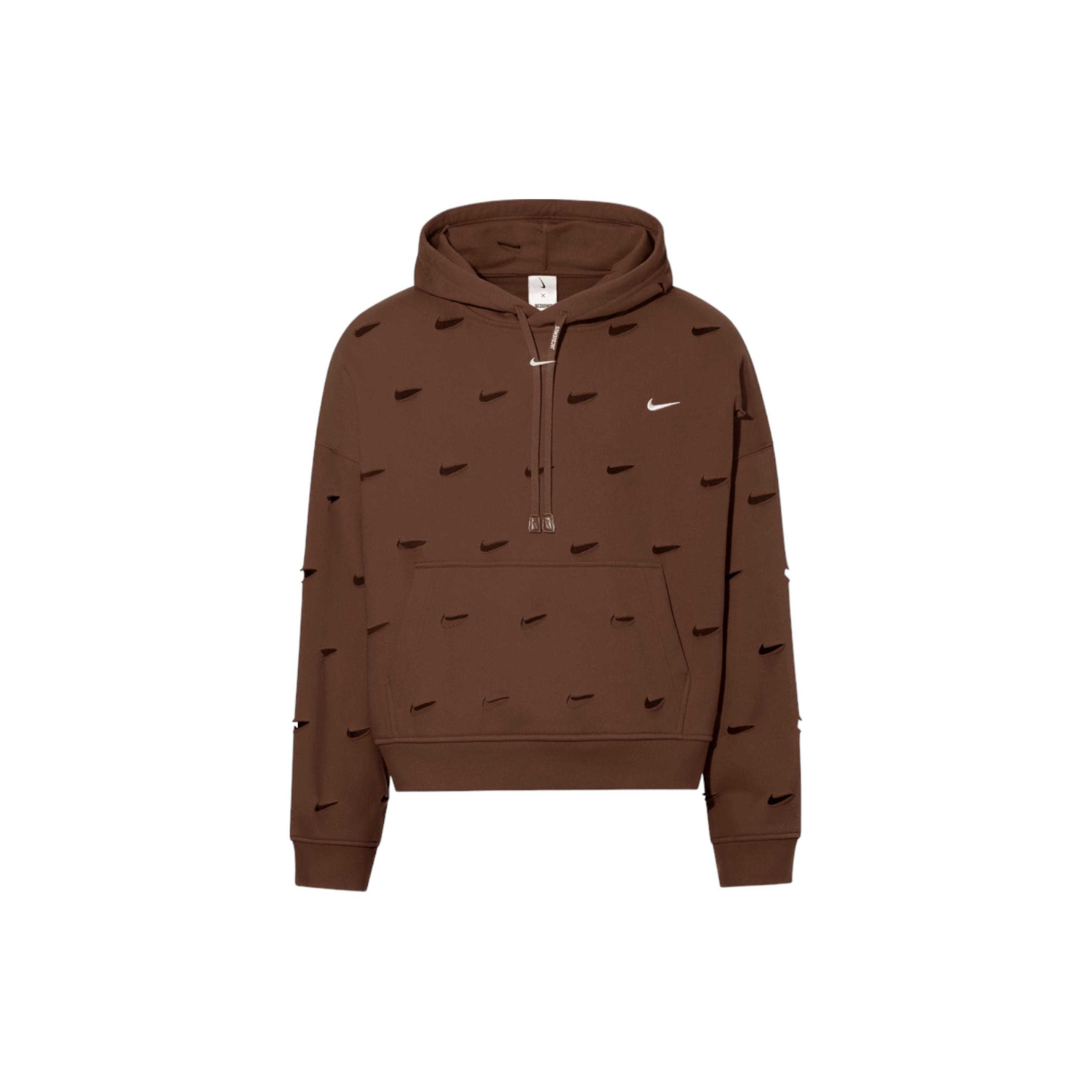 Nike x Jacquemus Swoosh Hoodie (Asia Sizing) Cacao Wow Men s FJ3482-259 XL