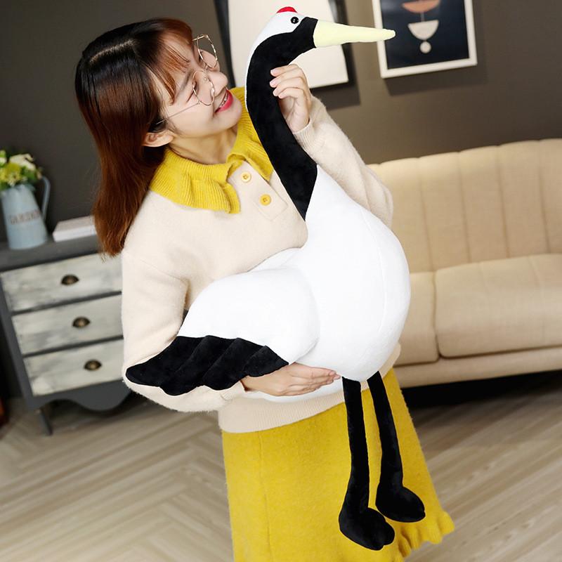 Crane Redcrowned Plush Toy Stuffed Animal Baby Doll Home Decoration Kids Gift