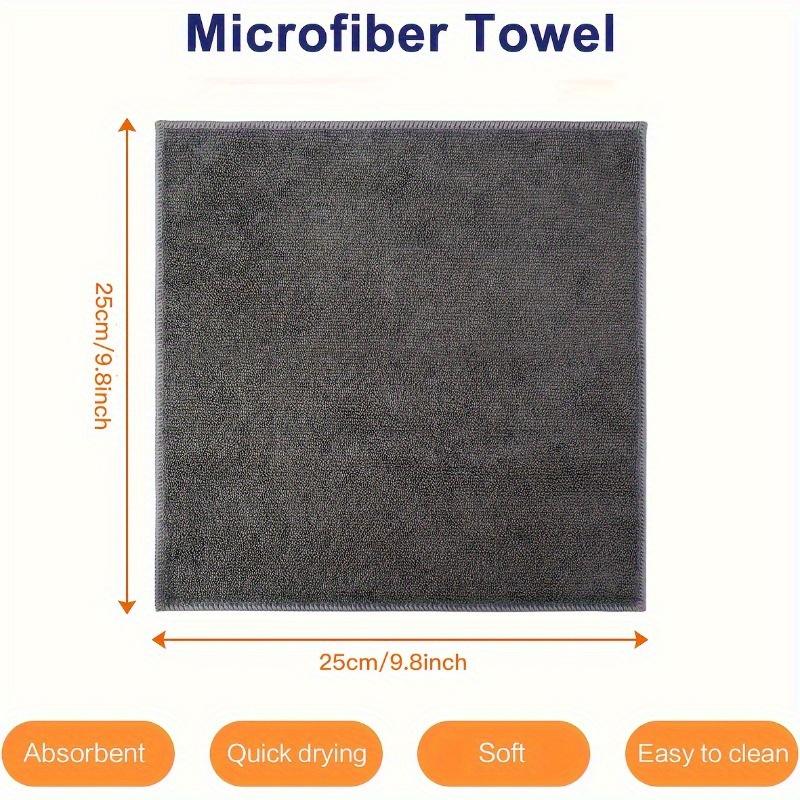 10pcs Microfiber Dish Cloths, Multi Purpose Dishwashing Towels For Tableware, Double Sided Cleaning Rags, Scouring Pads, Cleanin
