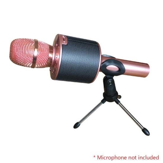Mini Portable Microphone Bracket Stand Tripod Desktop Adjustable Mic Holder