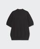 MUSINSA STANDARD Washable Supima Cotton Slit Neck Knitted Polo Shirt [Dark Grey]