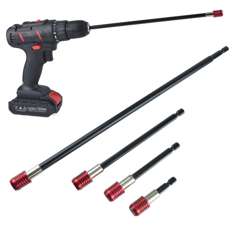 Red Hex Shank Quick Change Bit Extension Rod - Available In 50mm, 100mm, 150mm, 300mm Lengths