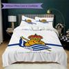 Set Copripiumino Trapuntato con Fantasia Real Sociedad Copripiumino Federa Decorazione per la Casa Regalo di Compleanno (1 * copripiumino + 2 * federe senza imbottitura)