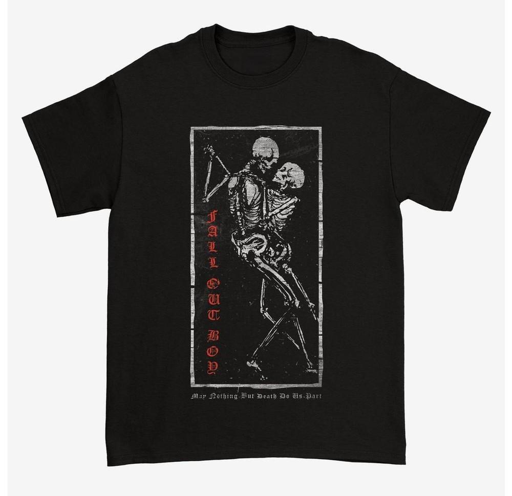 Футболка Fall Out Boy Dancing Skeletons Унисекс Размеры S-5XL Унисекс Футболка XXXL