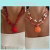 Summer New Beach Fashion Shell Pendant Necklace With Multiple Layers For Women