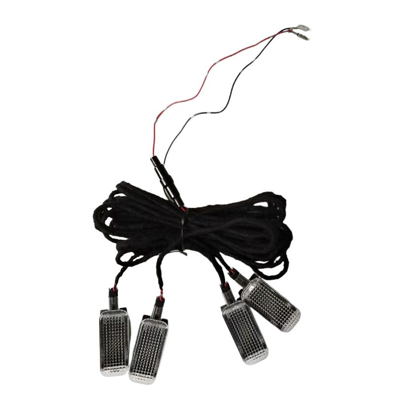Car Interior Foot Space Lamp LED Footwell Light Cable For Passat B6 B7 Golf 5 MK5 6 MK6 SEAT Toledo Leon A3 A4 A5 A6 A8 Q3 Q5 Q7