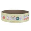 Christmas Three Color Round High Density Corrugated Paper Cat Scratcher Cat Bed Pet Supply