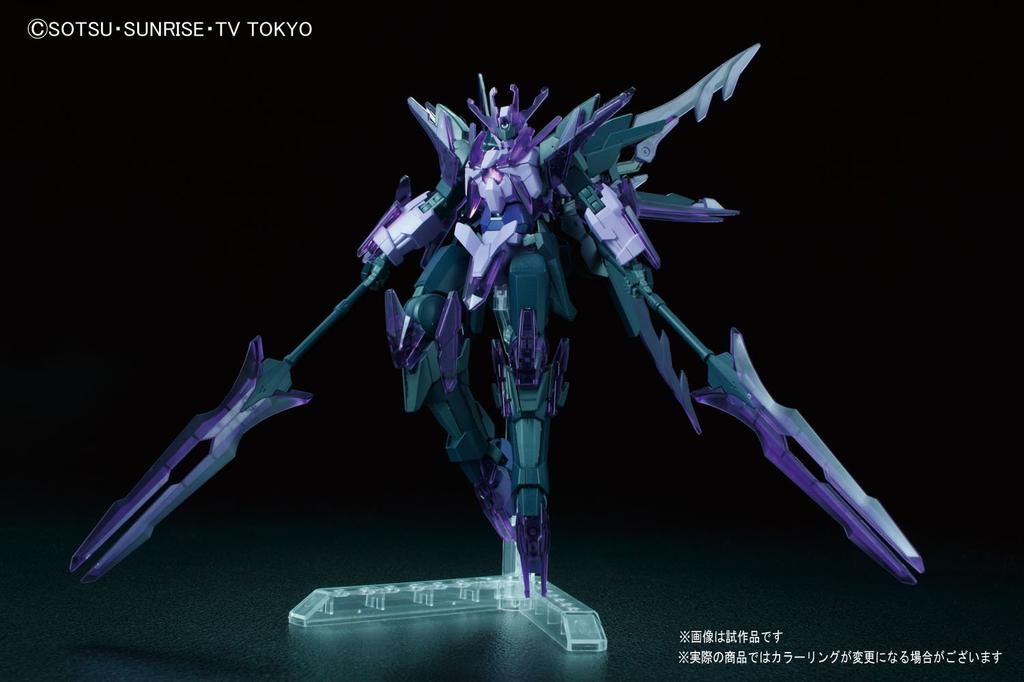 HGBF Gundam Build Fighters Try Flame Transient Gundam Glacier Scale Plastic Model 1/144 Color-coded