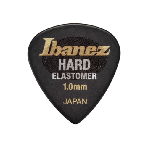 Ibanez BEL16HD10S-HBK: New Teardrop-Shaped Picks Made with a New Elastomer, Non-Slip Hard Material, 1.0mm Thickness, Pack of 3