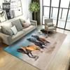 Horse Carpet Living Room 3D Animal Sofa Carpet Large Mats Kitchen Anti-slip Water Absorption Sponge Mat For Bathroom Bedroom Rug