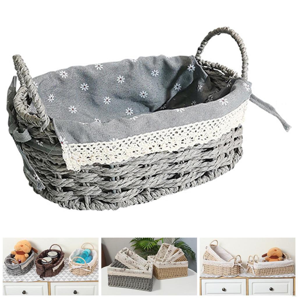 Rattan Storage Basket for Household Items The Tabletop Kitchen