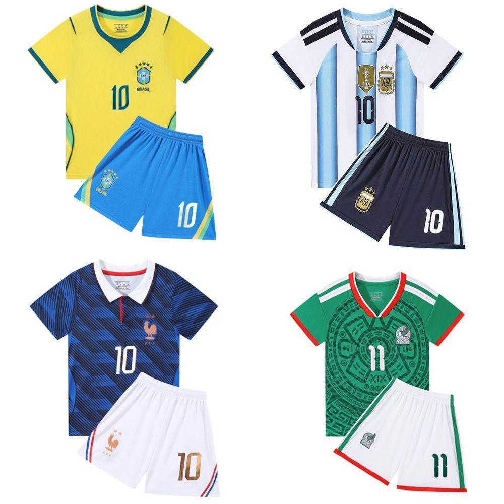 Kid Jersey World cup Jersey Football Star clothing Fans version